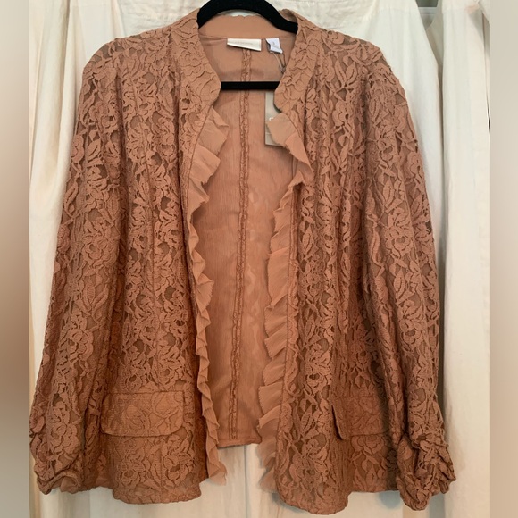 Chico's Jackets & Blazers - Chico's Lace Jacket in Copper